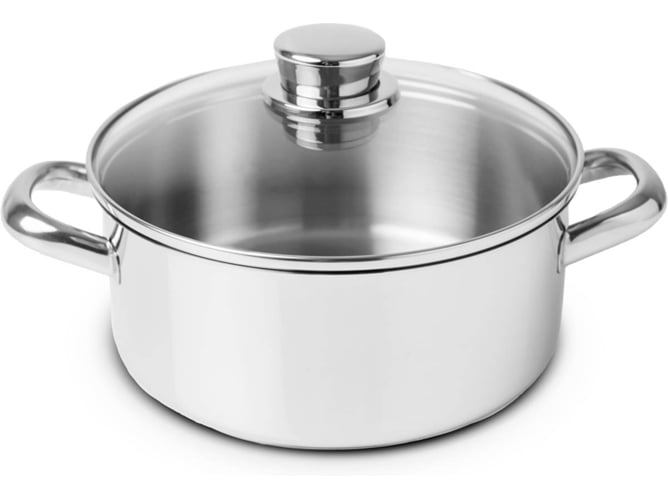 BRA Olla Profesional 20 cm INOX, Acero Inoxidable 18/10 – Shopavia