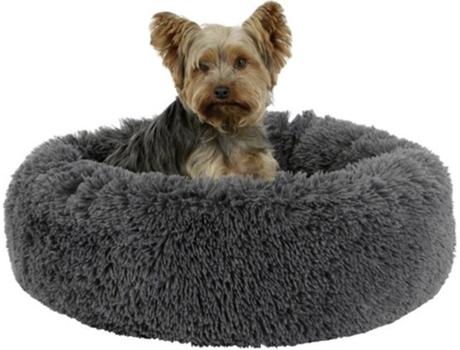 Cama Acogedor Fluffy KERBL (Gris Oscuro - Diámetro: 076 cm)