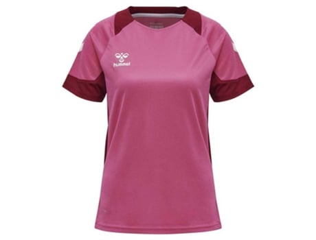 Camiseta de Mujer para Fútbol HUMMEL Lead Poly Rosa (S)