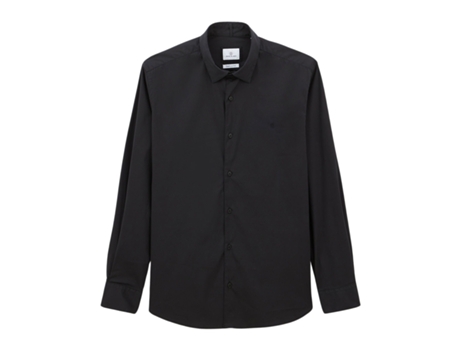 Camisa de Hombre SERGE BLANCO Larga Negro (2XL)