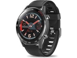 PETHUEL Smartwatch ENKERS Fitness Tracker Reloj con Monitor de Frecuencia Cardiaca de Tensión arterial Medidor de Oxígeno en Sangre-Negro