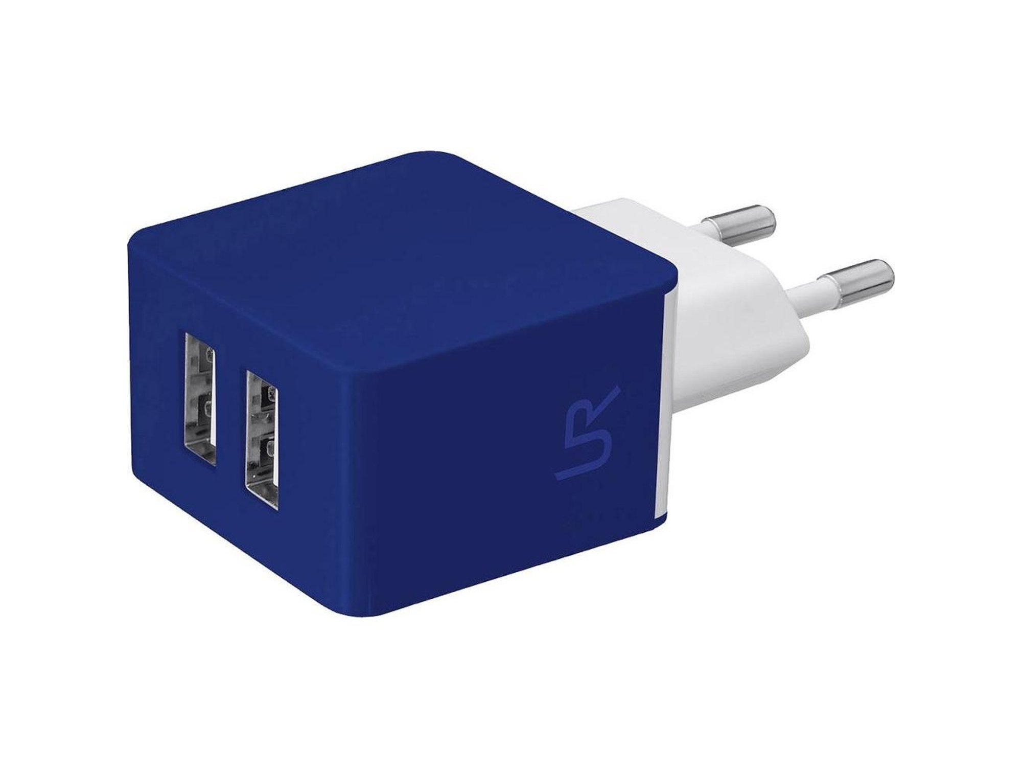 Trust Urban Cargador de pared doble usb universal 10w smartphones azul revolt 20148 adaptador