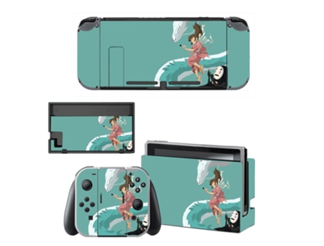 Kit de Adesivos Vinil para Nintendo Switch SLOWMOOSE Qbysns0398 Verde