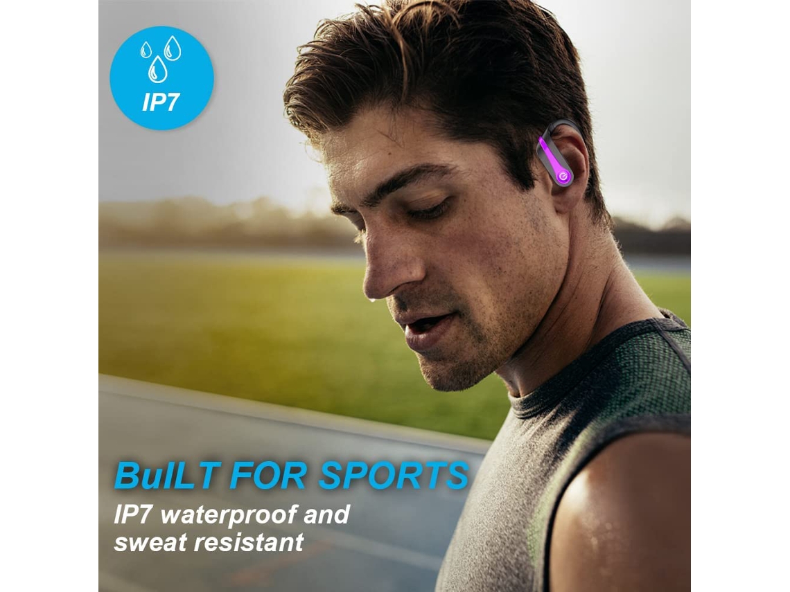 Auriculares inalámbricos, Bluetooth 5.1 Deporte Auriculares inalámbricos  IP7 Auriculares impermeables para correr Gimnasio Deportes ELKUAIE