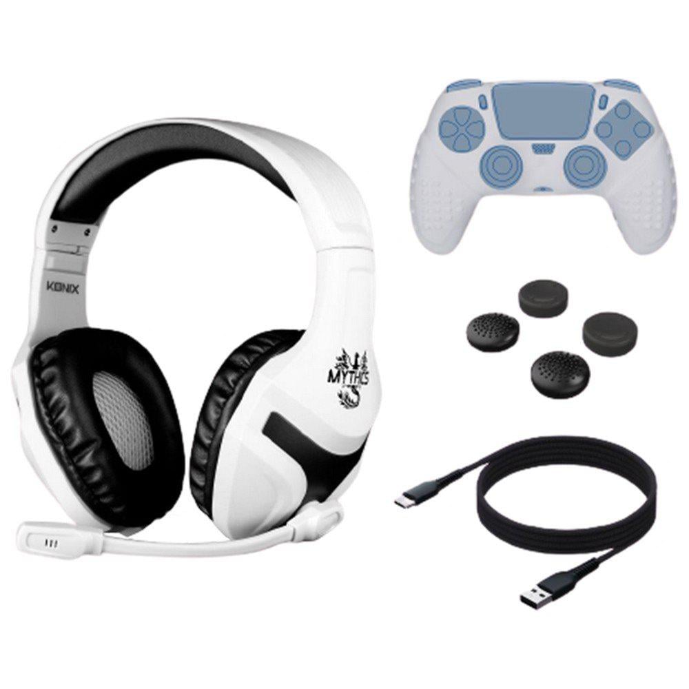 Starter Pack Konix para ps5 paquete de inicio mythics kontrolfreek blanco