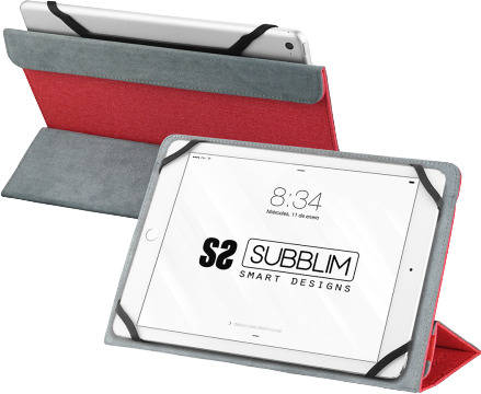 Funda Tablet SUBBLIM Freecam (Universal - 10.1'' - Rojo)