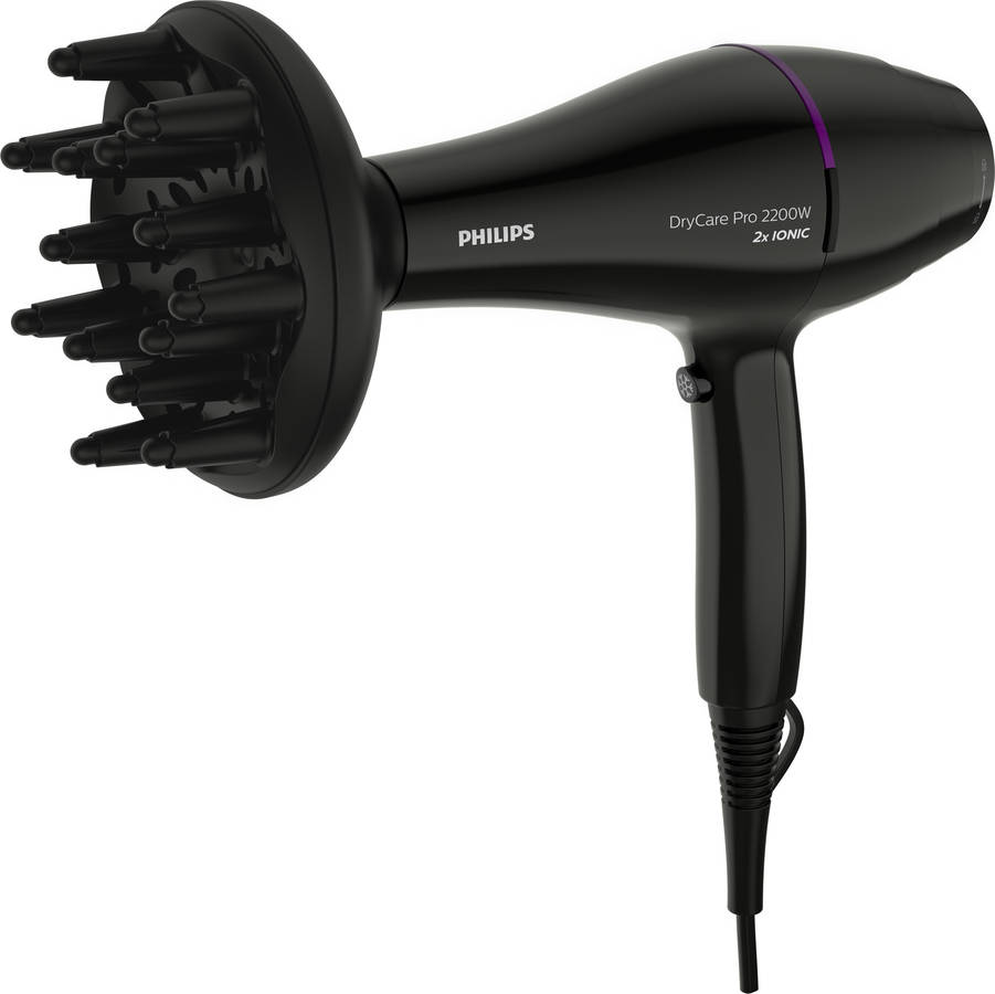 Secador de Pelo PHILIPS BHD274/00 (2200 W - 3 Niveles de temperatura)