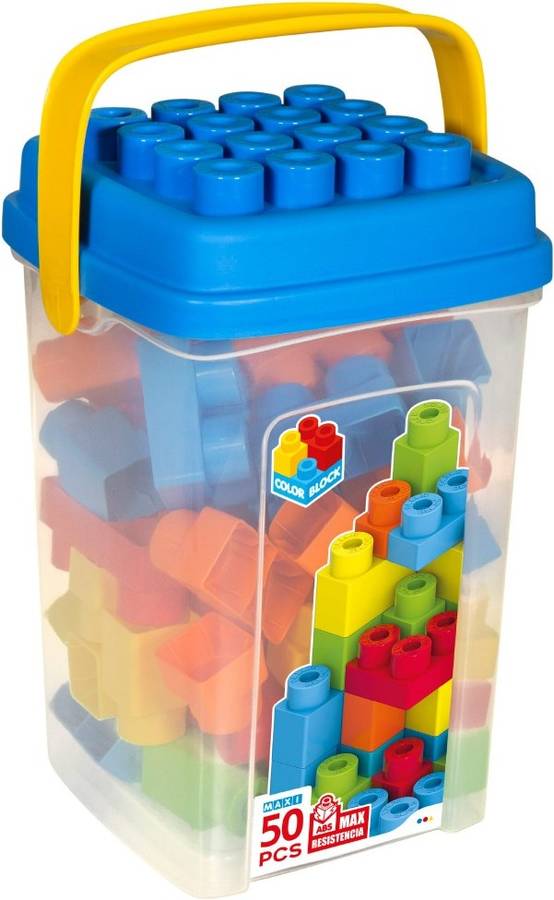 Juegos de Construcciones COLOR BLOCK Cubo (Edad Mínima: 18 Meses - 50 Piezas)