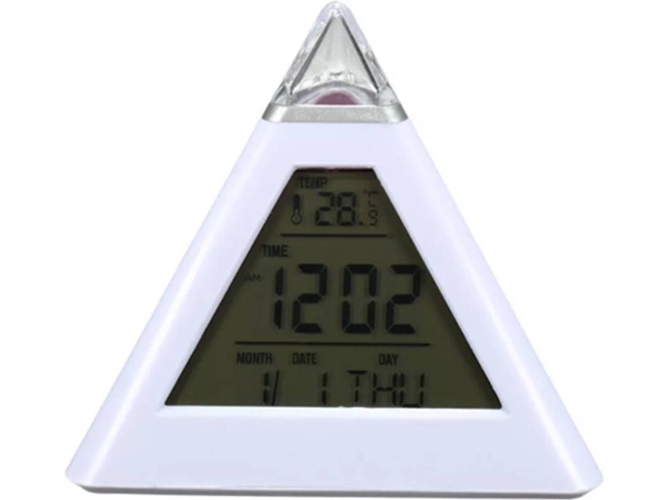 Reloj Despertador WJS CT0824 (Blanco - Digital)