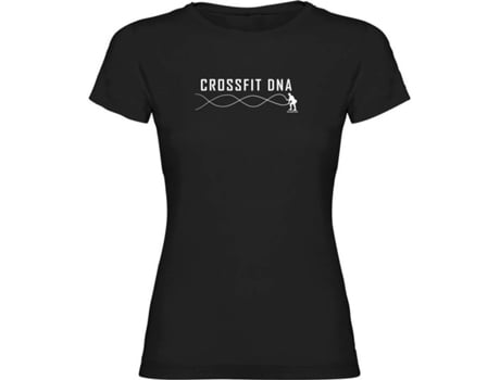 Camiseta de Mujer para Fitness KRUSKIS Crossfit Dna Negro (XL)