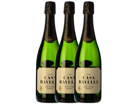 Espumante CASA RAVELLA Casa Ravella Brut Nature Cava Reserva (0.75 L - 3 unidades)