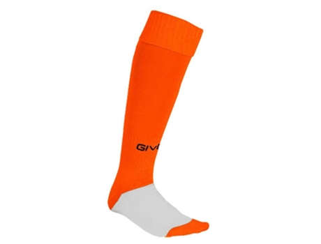 Calcetines para Hombre GIVOVA Altas Match Naranja para Fútbol (Tamaño Unico)