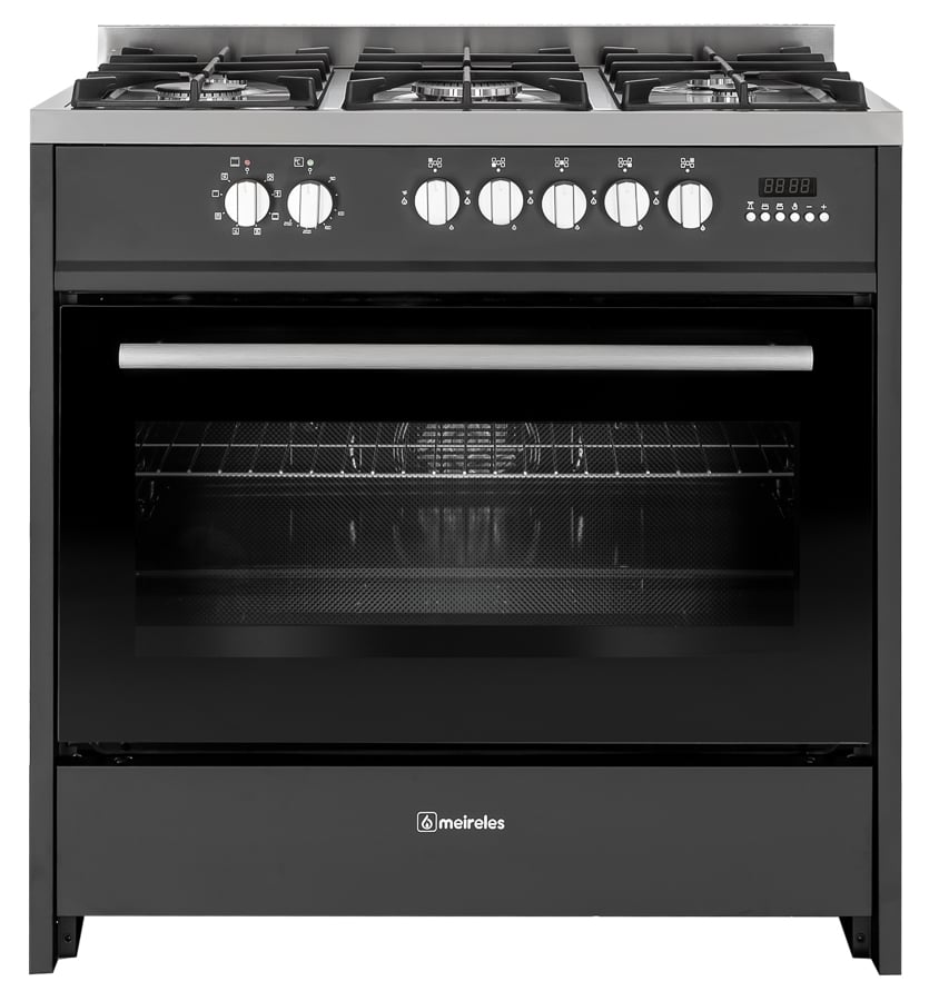 Cocina MEIRELES E 911 BL (121 L - Gas Butano-propano - Negro)