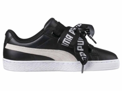 Zapatillas PUMA Basket Heart Safari DE Mujer (36 - Negro)