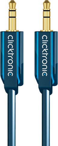 Clicktronic 10m Mp3 audio cable de 35mm azul