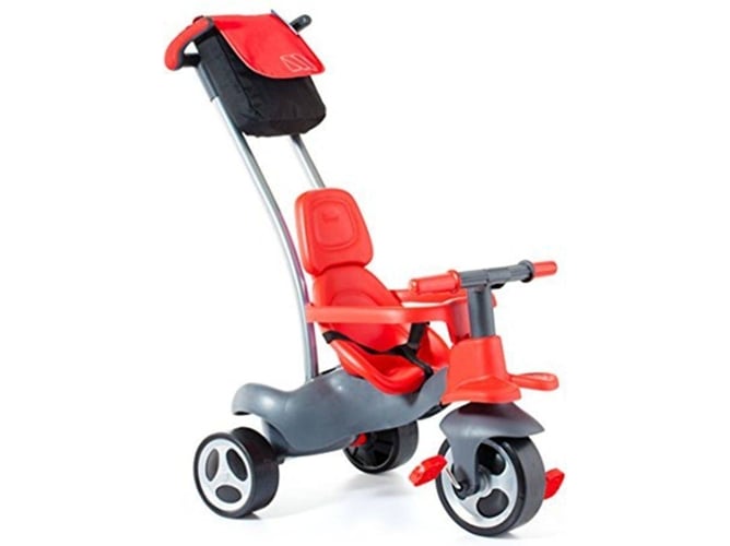 Triciclo Urban Trike azul sombrilla molto soft control rojo