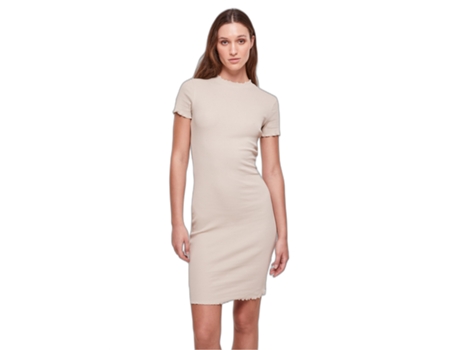 Vestido camisero de canalé para mujer Urban Classics (Tam: XS)