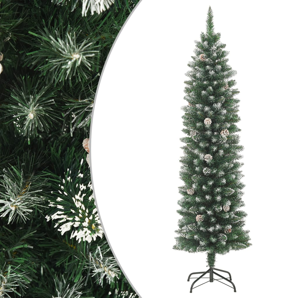 Árbol De Navidad Artificial Fino Con Soporte VIDAXL (Verde - 120 Cm)