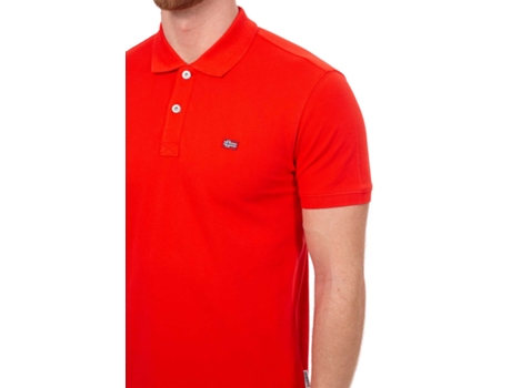 Polo de Hombre NAPAPIJRI Algodón Rojo (S)