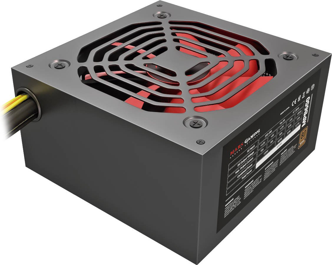 Fuente de Alimentación MARS GAMING MPB650