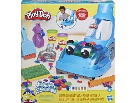 Plastilina PLAY-DOH Zoom Zoom aspirador e conjunto de limpeza (Edad Minima: 3 años)