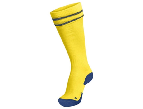 Calcetines HUMMEL Element Football (Amarillo y Azul Mariño - 35/38)