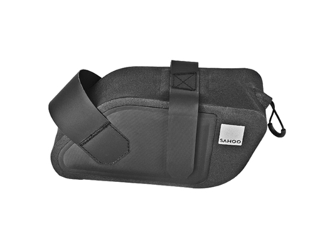 Bolsa de sillín impermeable compacta de 0,8L con hebilla para arañazos SAHOO