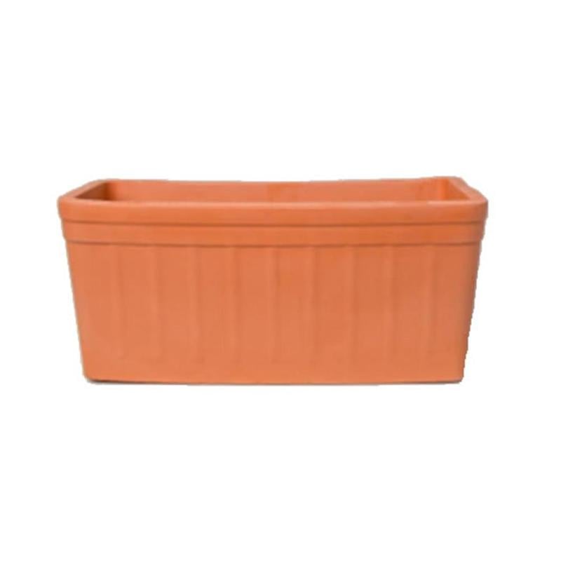 Jardinera Ceramica Flor 50x18 cm