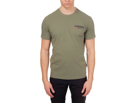 Camiseta de Hombre NAPAPIJRI Verde (XL)