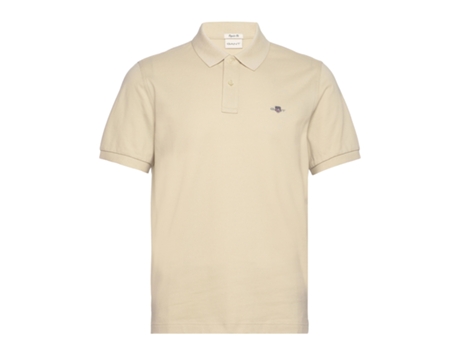 Polo de Hombre GANT Regular Shield Pique Katoen Beige (S)