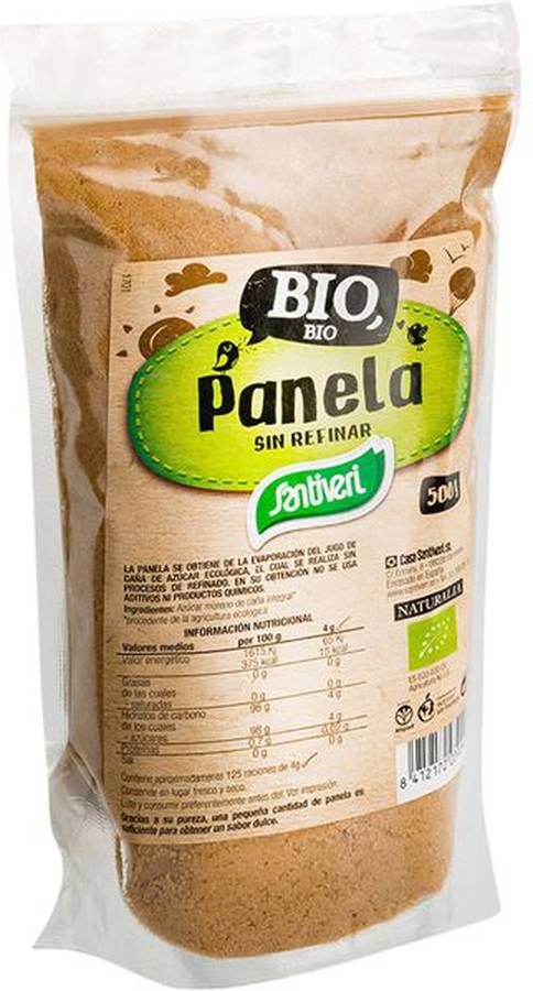 Panela Sin Refinar Bio SANTIVERI (500 g)