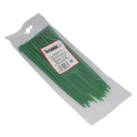 Bridas verdes 4,8x290 mm bolsa 100