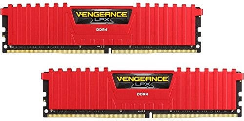 Memória RAM DDR4 CORSAIR 16 GB (3000 MHz - CL 15 - Rojo)