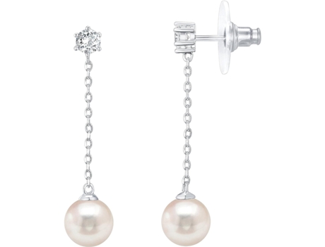 Pendientes De Boda De Gota De Perla Chapados En Plata Para Novias, Damas De Honor, Joyería De Boda De Perlas De Cristal De Circonia Cúbica ZMDECQNA