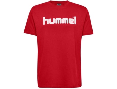 Camiseta de Hombre para Fútbol HUMMEL Go Logo Algodón Rojo (128 cm)