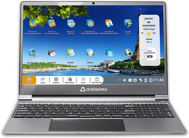 Portátil ORDISSIMO SARAH (15.6'', Intel Celeron N4000, RAM: 4 GB, 128 GB SSD, Intel HD Graphics 600)