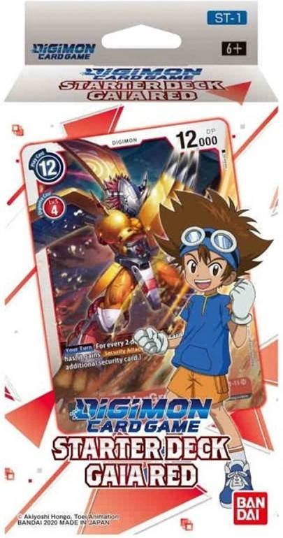 Bandai Juego Cartas starter deck gaia red coleccionables digimonstarter st1 6