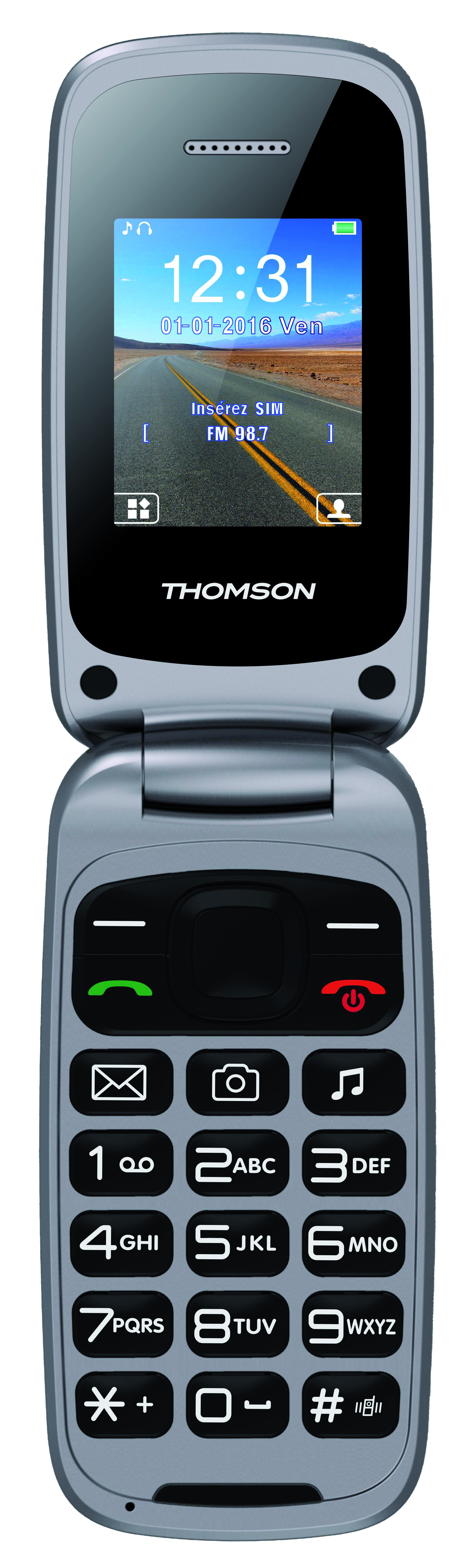 Teléfono móvil THOMSON T40 (1.8'' - 2G - Gris)