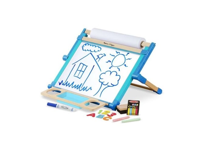 Melissa Doug Deluxe doublesided tabletop easel caballete tablero 12790 colormodelo surtido cuadro diseño para