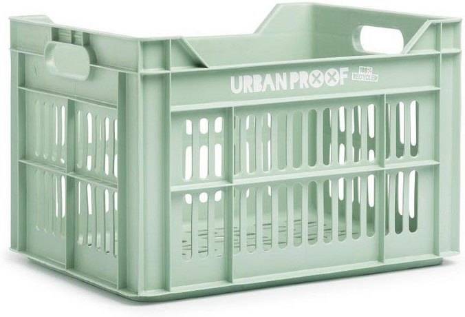 Cesta Urban Proof recycled 30l tamaño unico bicycle crate reacondicionada 30 frosty green adultos unisex negro