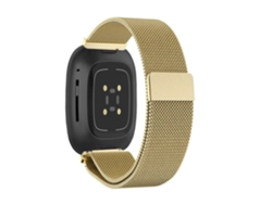 PROBANDS Correa Pulsera Milanese Mesh para Fitbit by Google Versa 4 Gold