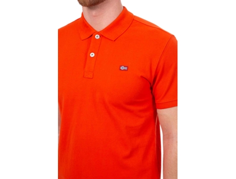 Polo de Hombre NAPAPIJRI Algodón Naranja (XL)