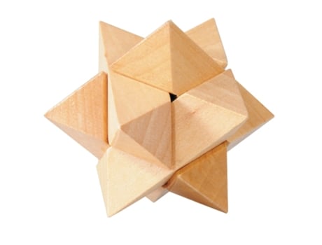 Puzzle FRIDOLIN (Madera - Beige - 4,8 x 4,8 x 4,8 cm.)