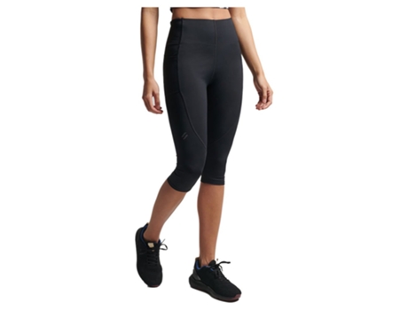 Calça SUPERDRY Run Cropped Tight Preto XS Mulher