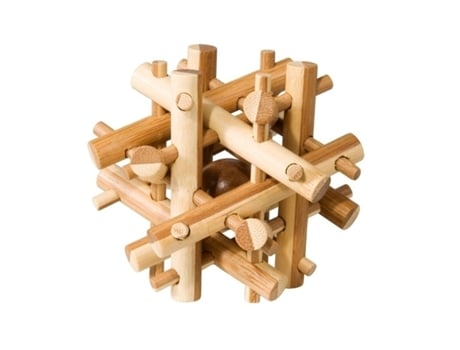 Puzzle FRIDOLIN (Madera - Beige - 9 x 9 x 9 cm)