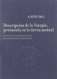 Libro Descripción De La Sinapia, Península En La Tierra Austral de Anónimo (Español)