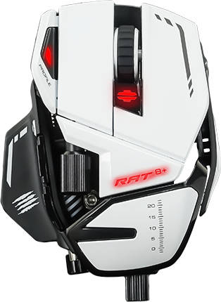 Ratón MAD CATZ R.A.T. 8+ (Óptico - 16000 dpi - Blanco)