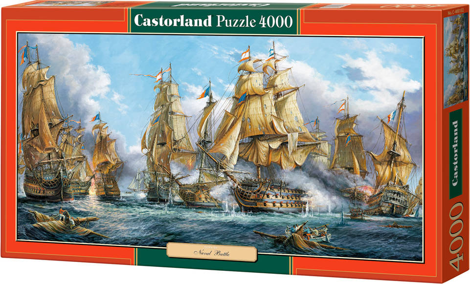 Castorland Naval Battle 4000 pcs puzzle rompecabezas buques niños y adultos 9 años piezas