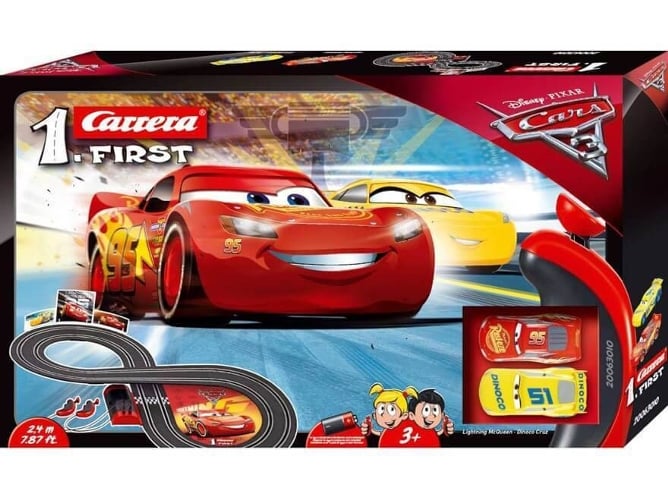 Pista CARRERA Cars Rayo + Cruz (2,4 m - 2 Un)