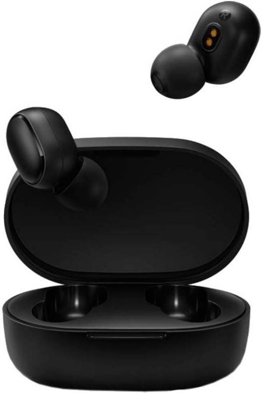 Auriculares Bluetooth True Wireless XIAOMI Basic 2 (In Ear - Micrófono - Noise Cancelling - Negro)